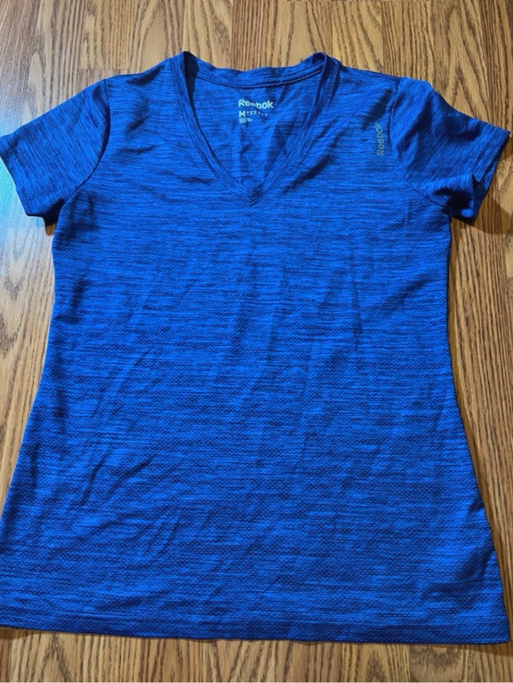 Reebok Women's Royal Blue Short Sleeve V-Neck Performance Tee